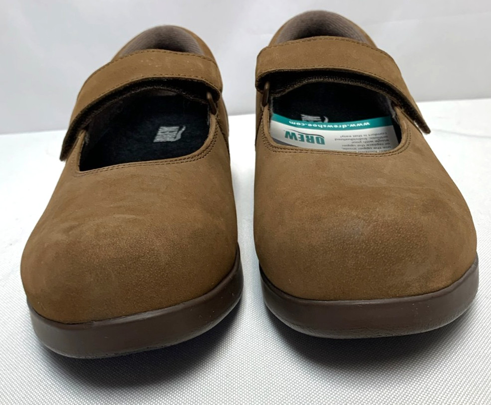 Women’s Drew Mary Jane Shoes Orthopedic Comfort Tan Leather Size 10 N Narrow