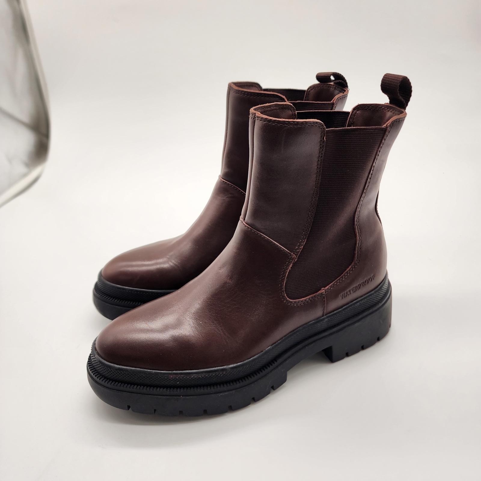 NEW Cougar Swinton Waterproof Leather Chelsea Boots Brown Size 7