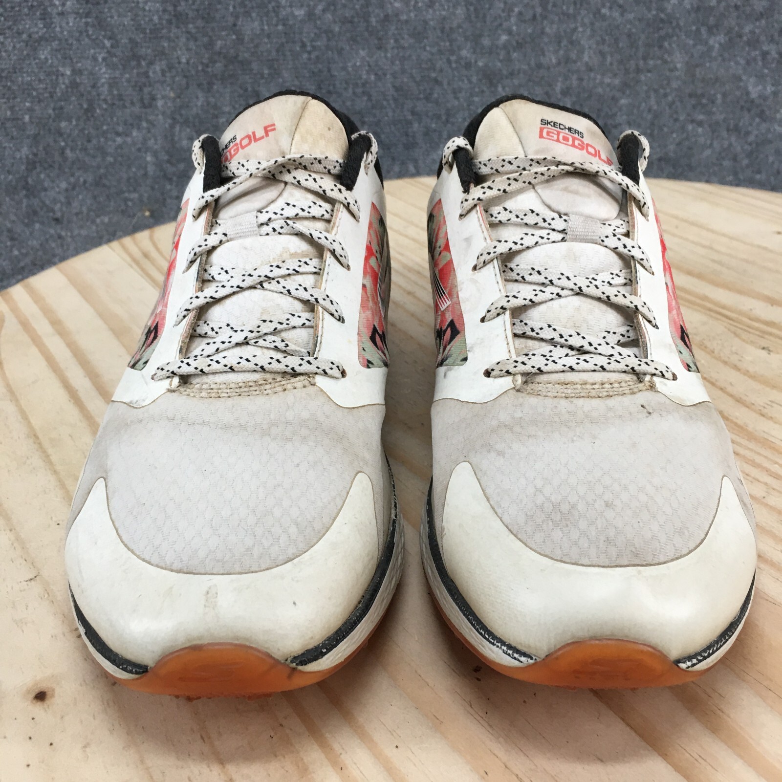 Skechers Shoes Womens 9.5 Golf Birdie Golf Sneakers White Floral Print Low 14854