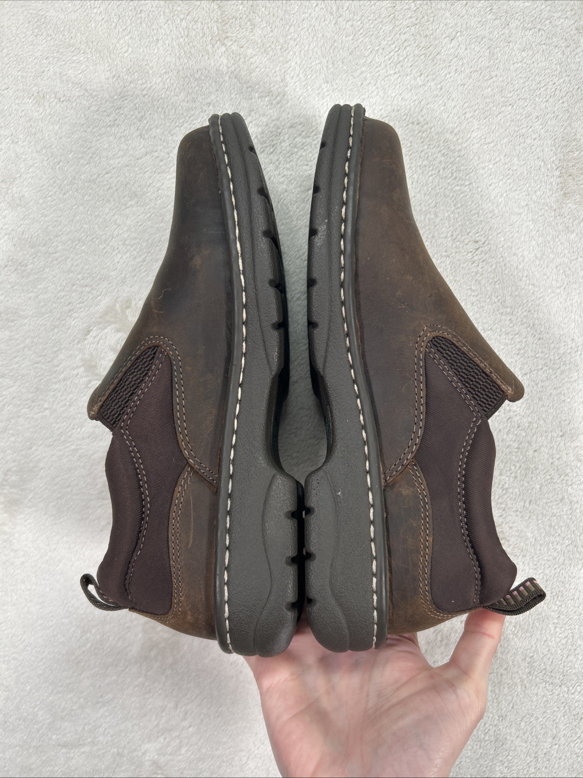 Ariat Traverse Distressed Brown Slip On Casual Western Work Shoes Women’s Sz 8 B