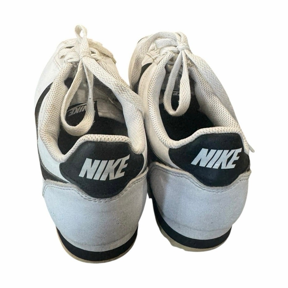Nike Classic Cortez Vintage Running Shoes White Black Womens Size 7.5 Sneakers