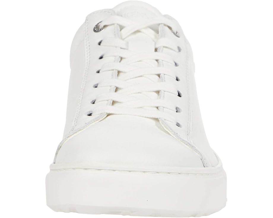 Birkenstock Bend Low Lace Up Sneakers White Leather Womens 10 Mens 8 Narrow Fit