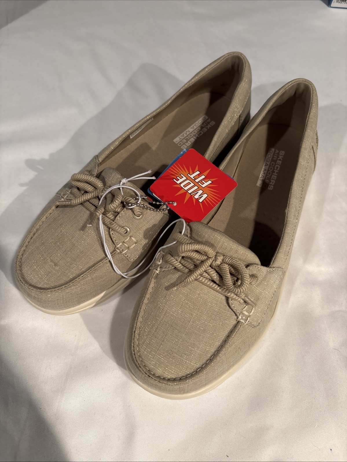 Skechers Women’s Size 9.5 Wide Shoe Riviera On The Go Flex, Air Cooled, Washable