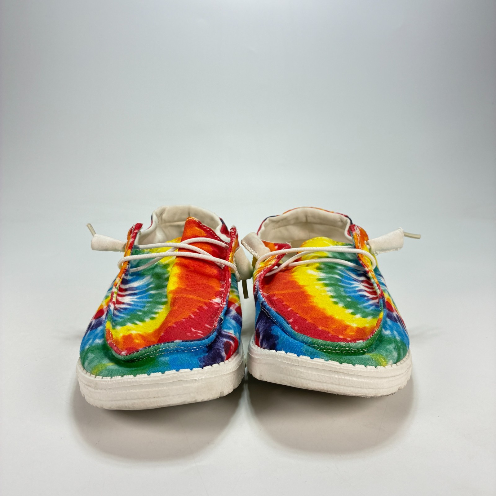 HEYDUDE Wendy Mandala Tie Dye Casual Comfort Low Top Slip On Shoes Womens Size 8