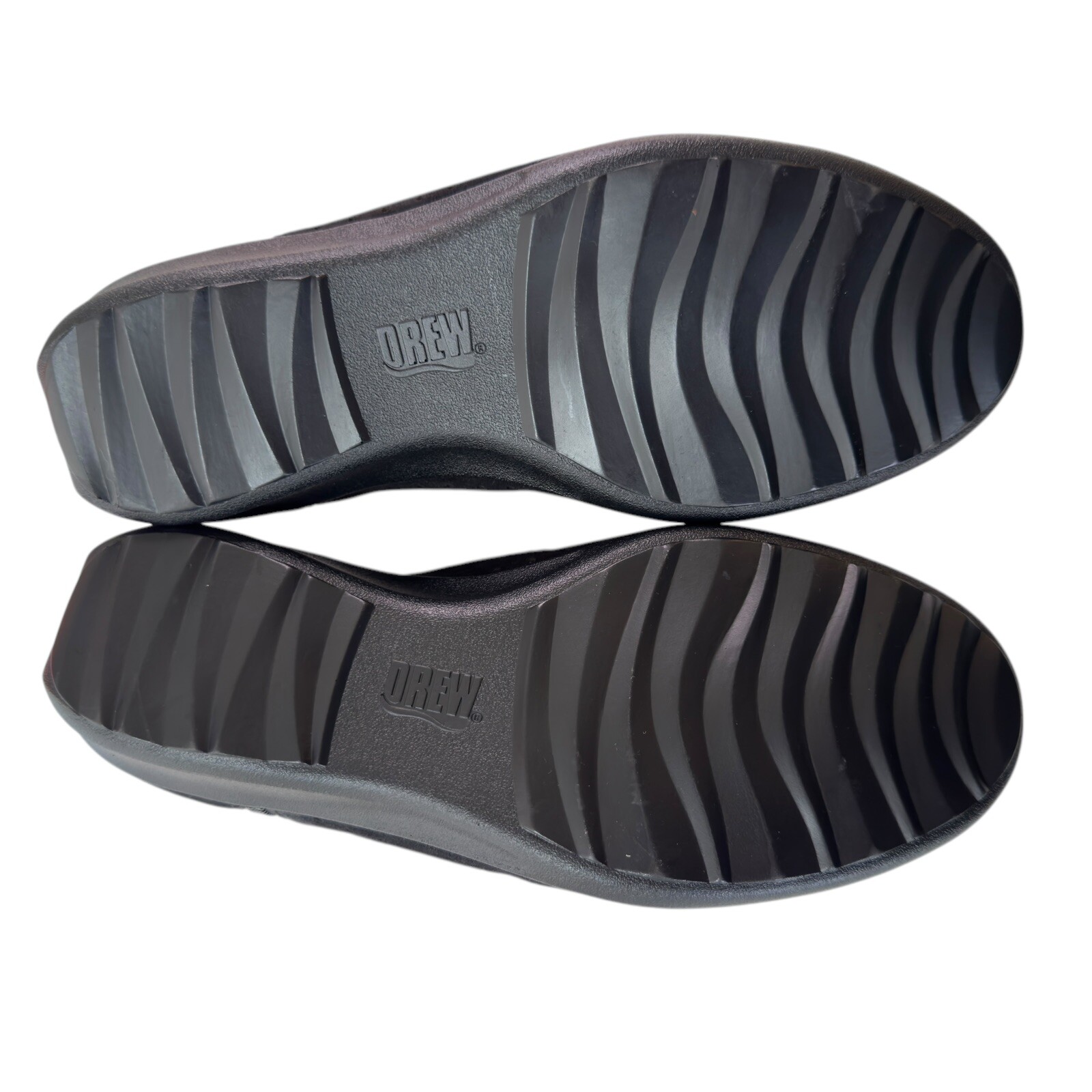 NEW Drew Metro Black Leather Laser Cut Womens 10W Orthopedic Wedge Shoes
