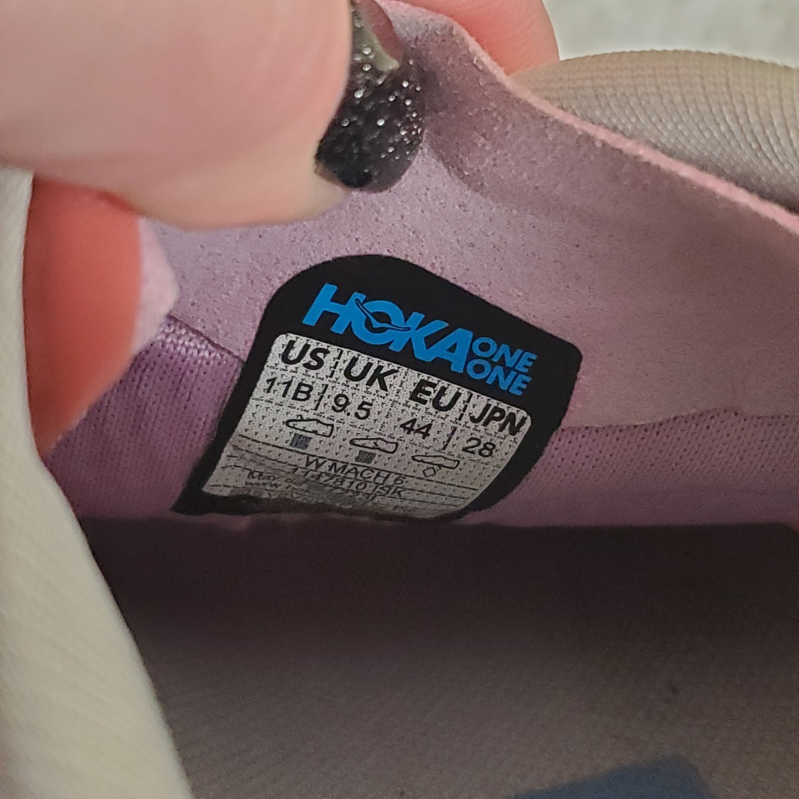 Hoka One One Mach 6 Womens Shoes Sz 11 B Illusion Dusk Mesh Lace Up Sneakers