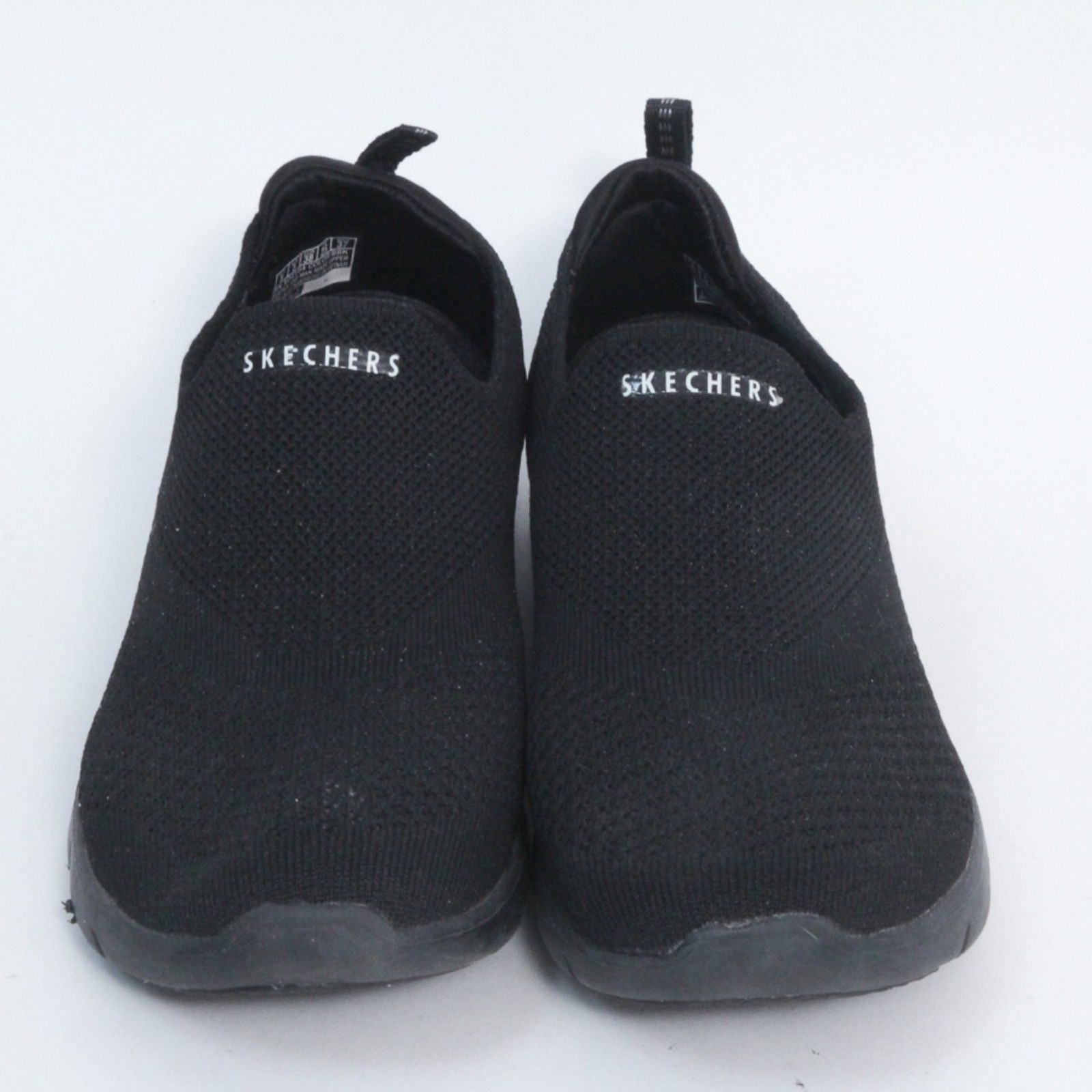 Skechers Air Cooled Arch Fit Women’s Black Mesh Slip On Sneakers Shoes Size 8