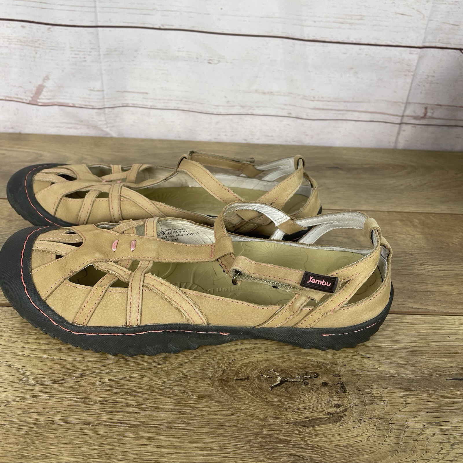 JAMBU TERRA FUSION DESIGN ~ MARY JANE BROWN LEATHER CASUAL COMFORT SHOES ~ 10M