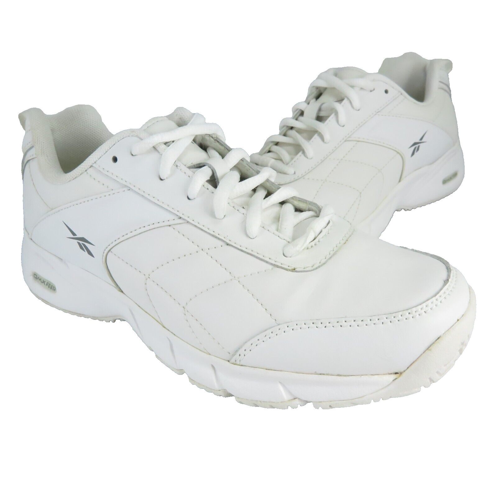 Reebok DMX Duty Oil & Slip Resistant Shoes Womens Size 6M White Lace-Up Sneakers