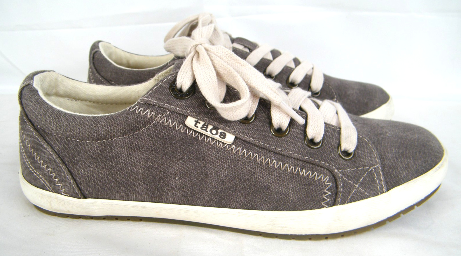 Taos Star Charcoal Wash Canvas Lace Up Comfort Sneaker STA-12844 Women’s 7.5