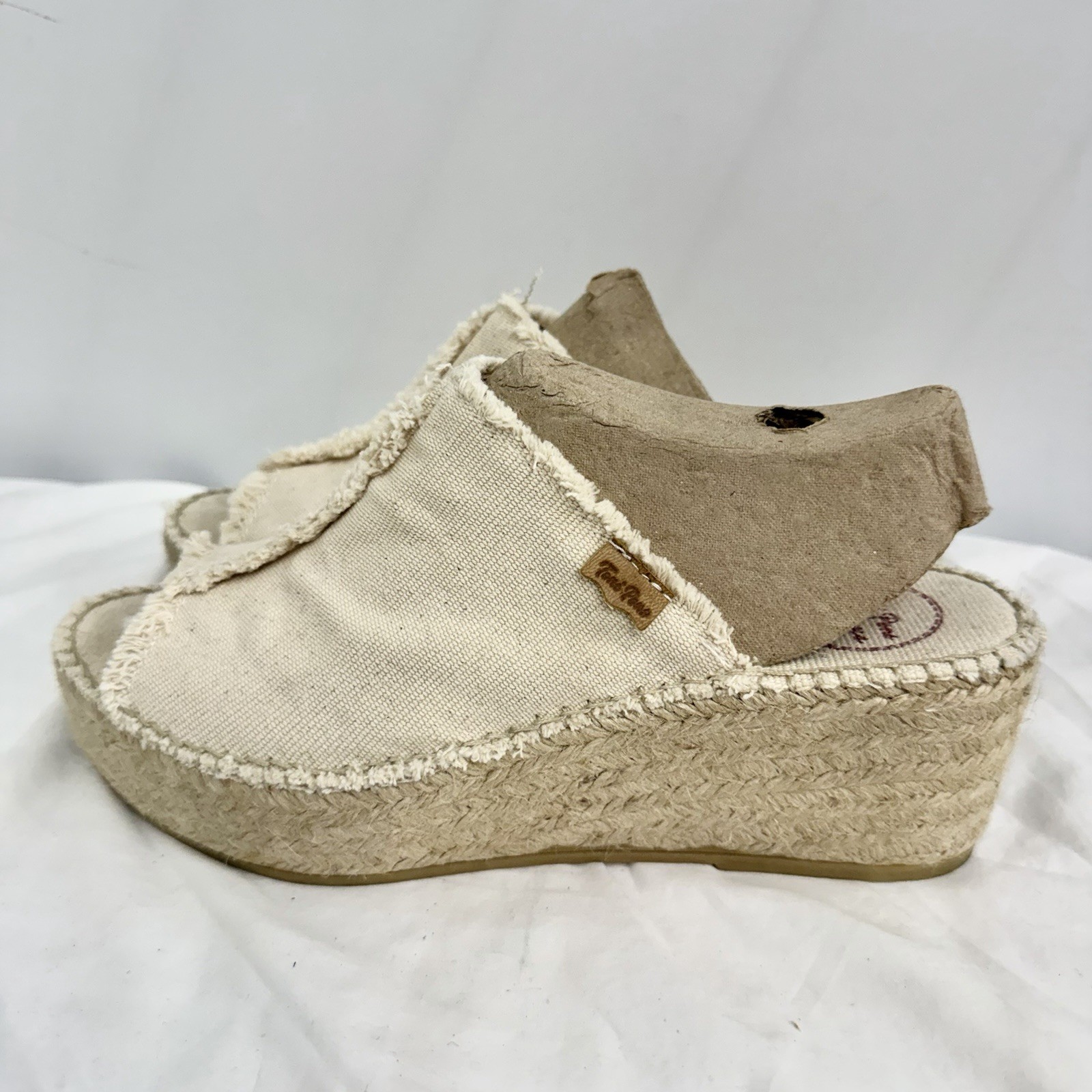 Toni Pons Canvas Espadrille Wedge Mule Slides Women’s EU 40 Made in Spain