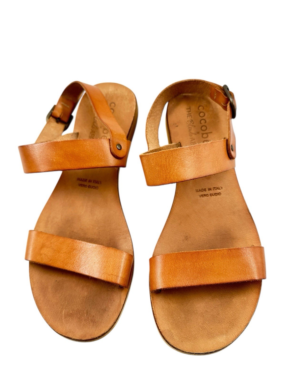 Cocobelle Natural The Kiki Sandal By X The Blonde Abroad 7.5 Handcrafted Italy
