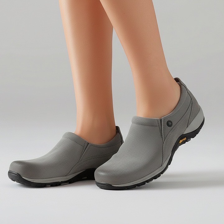 Dansko Patti Suede Slip On Shoes Women 37 Gray Vibram Waterproof Walking Clogs