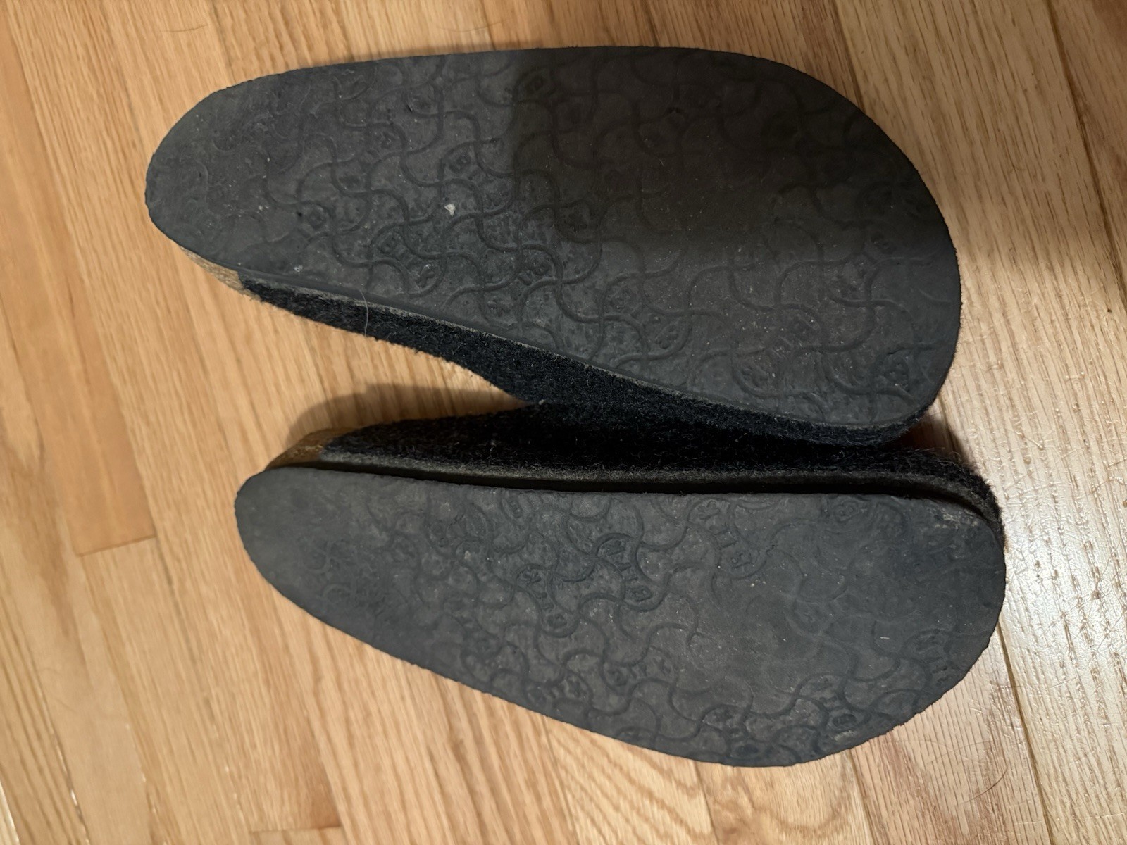 VEGAN Birkenstock Amsterdam Womens Size 38 Dark Gray Felt Clog Mule Comfort