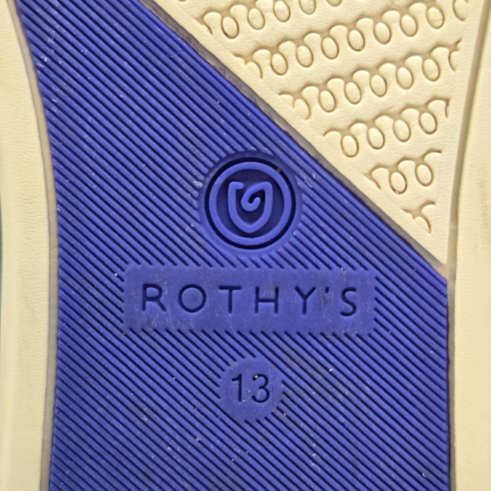 Rothy’s The Sneaker in Diamond Twill Slip-on Flat Sneaker Shoe Size 13