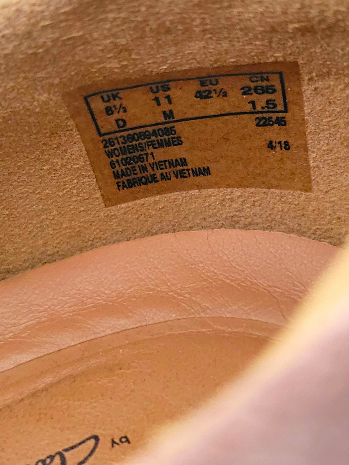 Clarks Un Adorn Lace Womens 11M Taupe Nubuck Leather Comfort Walking Shoes Beige