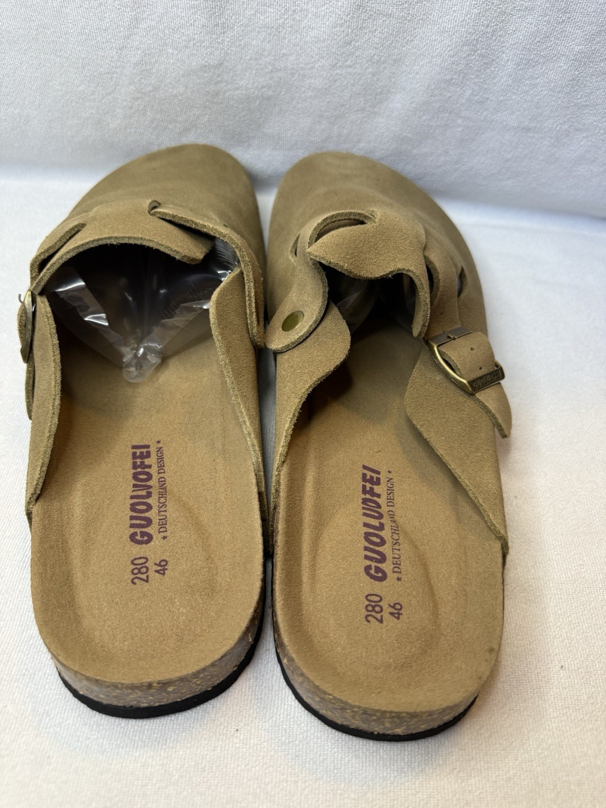NWT Suede Clogs Mens 12 12.5 Womens 14 14.5 Slip On Comfort Shoes Unisex