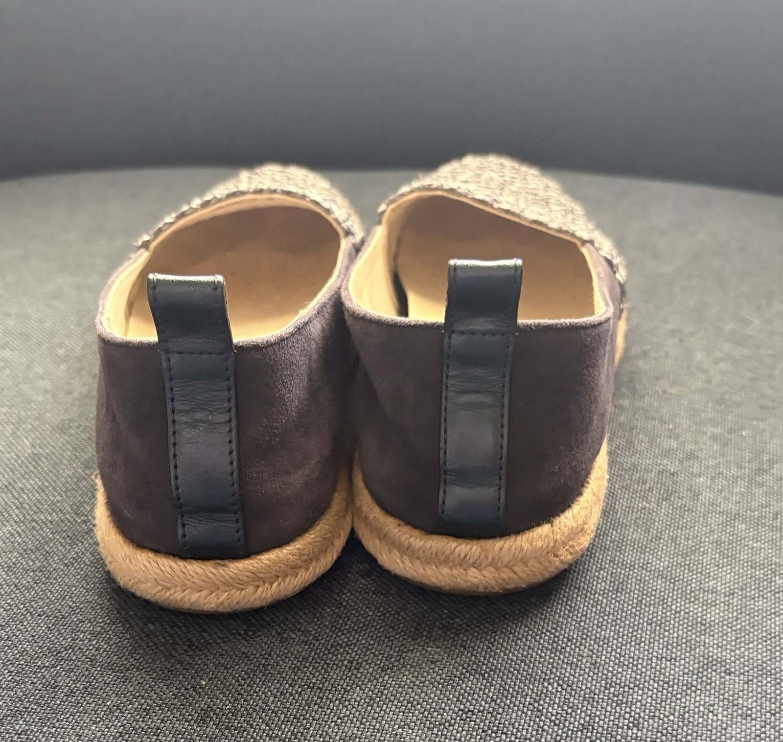 NEW Geox Modesty Blue Suede Textile Espadrille Flats, Size 6, MSRP $150