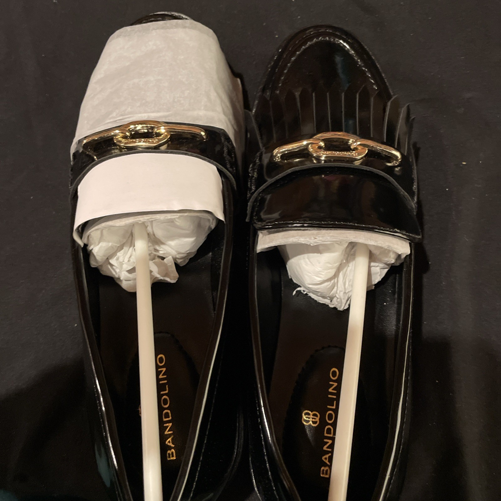 Bandolino Florida Lug Loafer in Black Peacock Brand NEW Women’s Sz 7 M