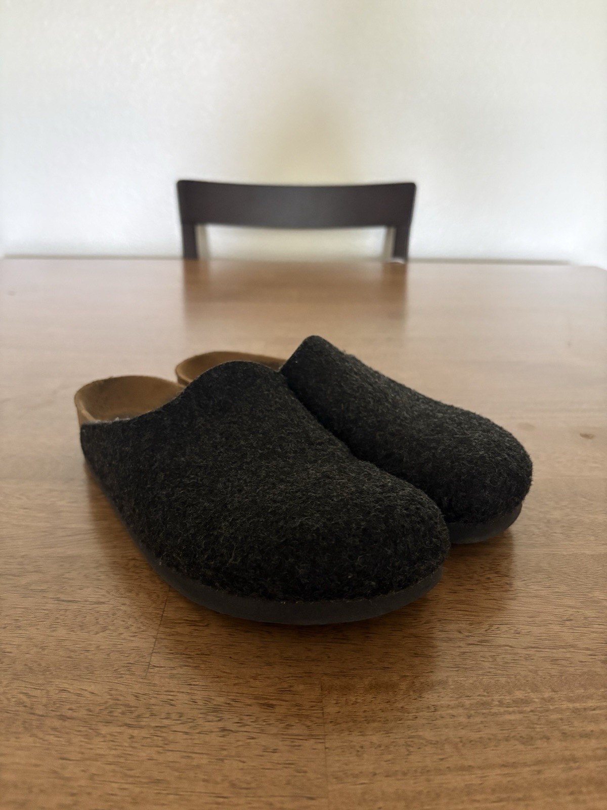 Birkenstock Amsterdam Felt Clogs Anthracite EU 39 Women’s 8 Men’s 6 Slippers