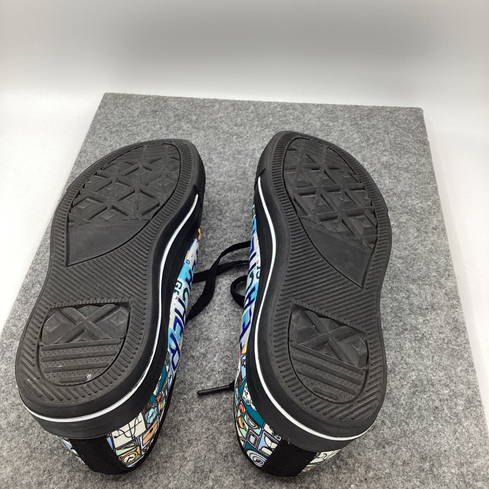 Women’s Teacher Sneakers Classroom Graphic Print Lace-Up Shoes Sz 9