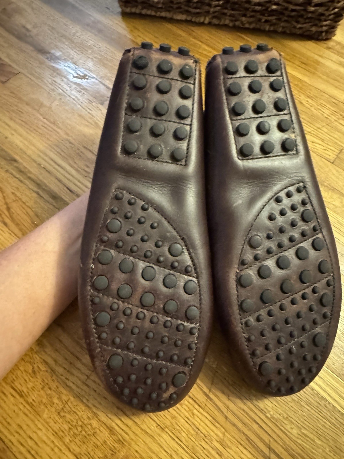 Minnetonka 100%Leather Comfort Moccasin Driving Shoes 698 Brown Women’s Size 9