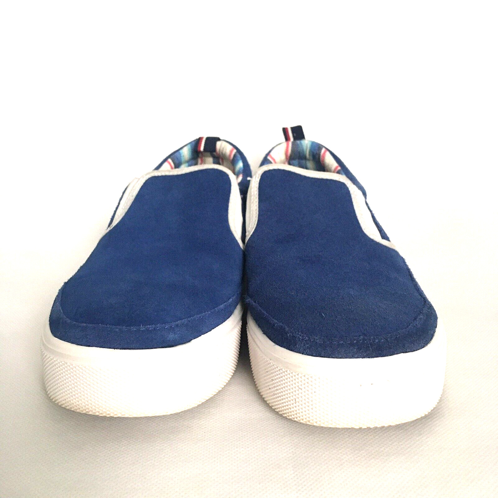 Tommy Hilfiger Shoes Womens Size 8 Blue Suede Casual Sneakers Slip On Comfort