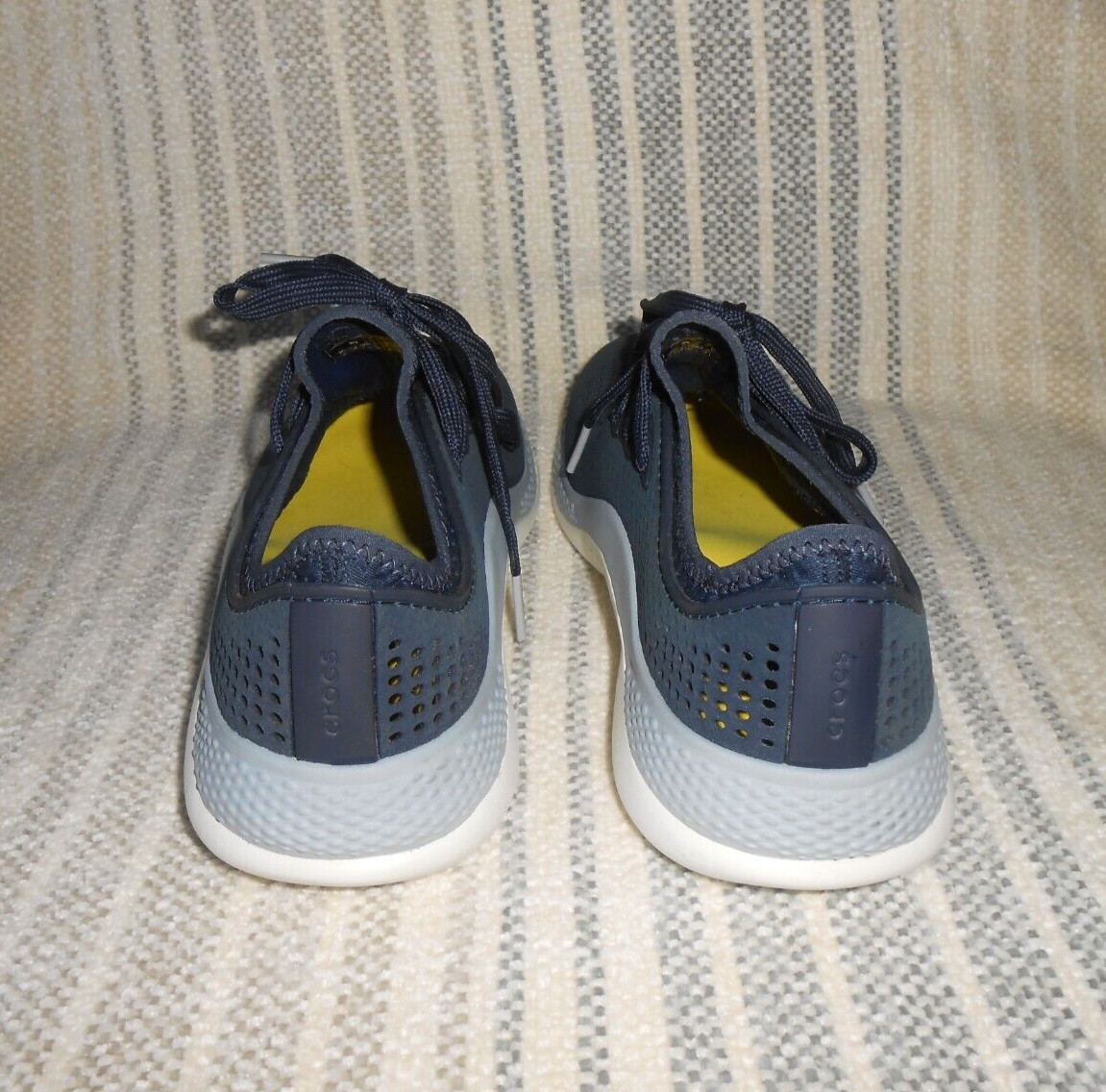 Crocs Literide 360 Pacer Sneakers Women 9 Blue Lace Up Comfort Water Shoe 206705