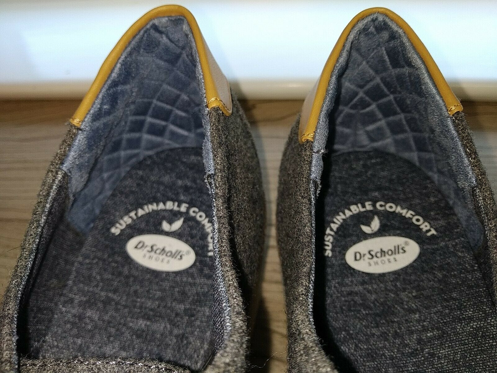 DR. SCHOLLS 11 US/41 EU Lillian Dark Gray Wool Blend Flannel Lace-Up Oxfords
