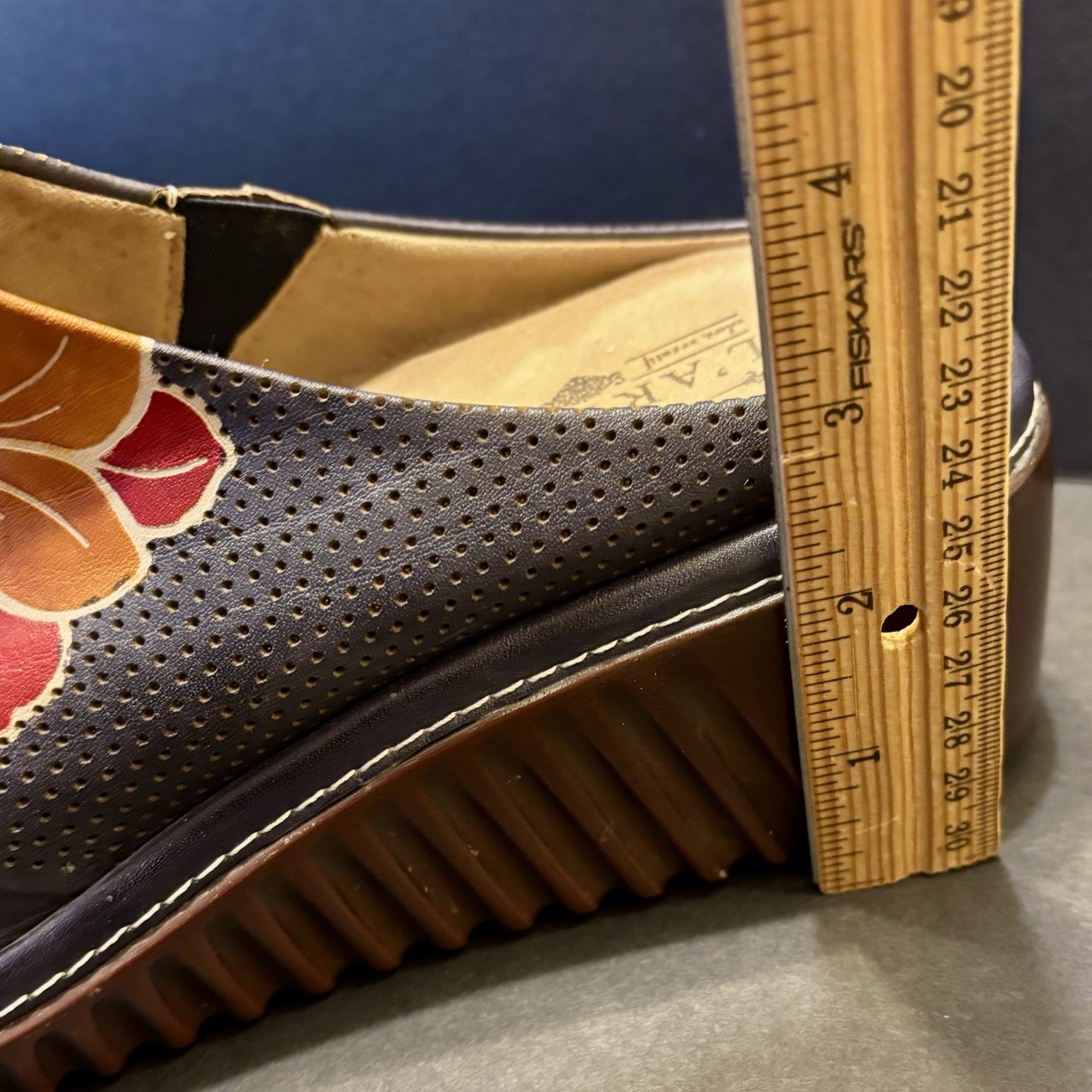 Spring Step L’Artiste Women’s Foresee Navy US 9.5/10 EU 41 New Wearable Art Boho