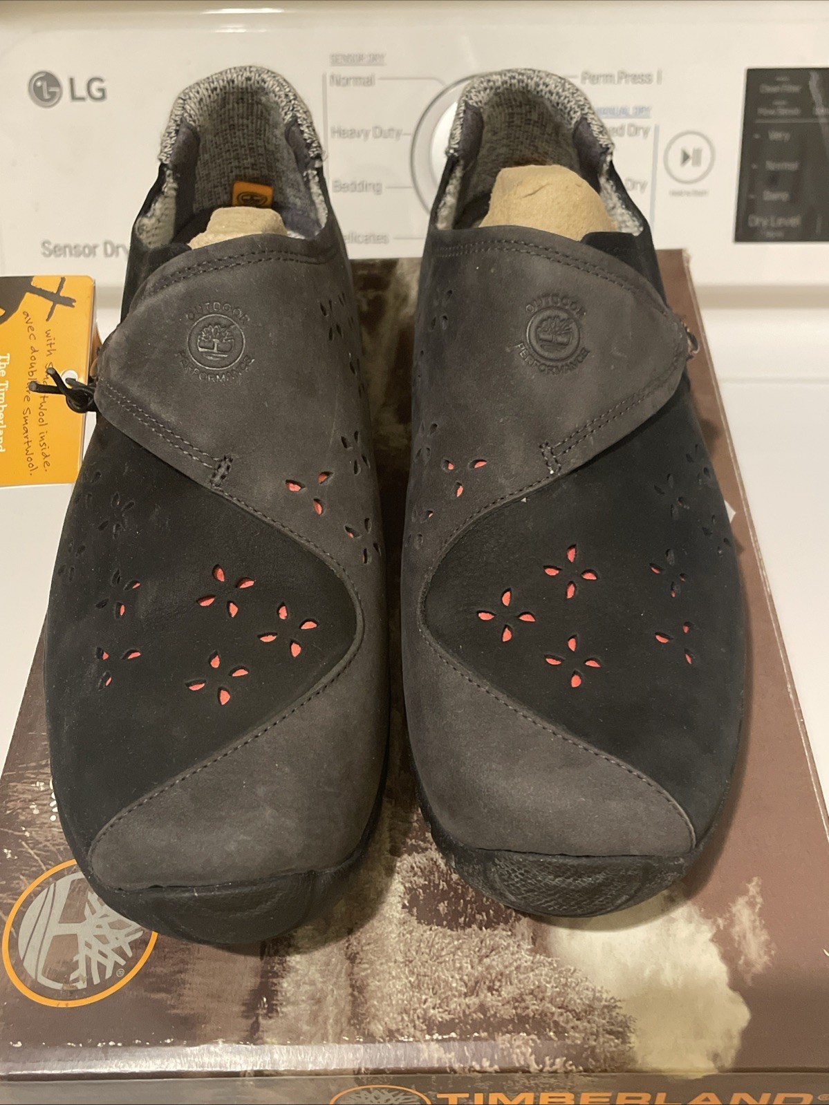 Smartwool X Timberland Shoes Power Lounger II Slip-on Cog Black Suede Womens 8.5