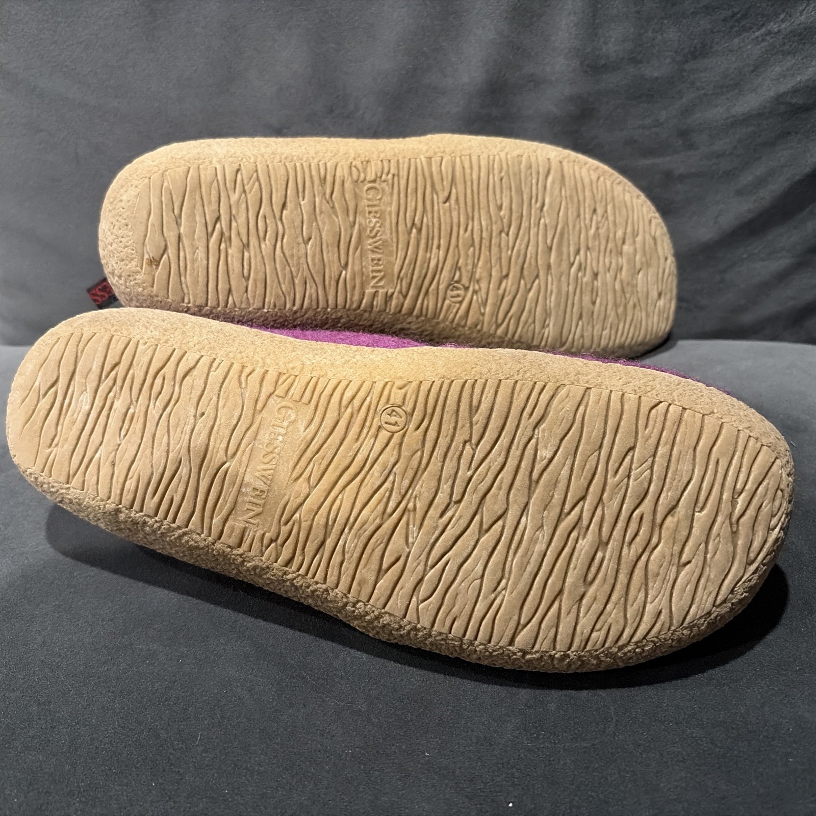 Giesswein Purple Innsbruck Wool Slippers/Loafers Sz 41 – Maximalist ~ Kidcore