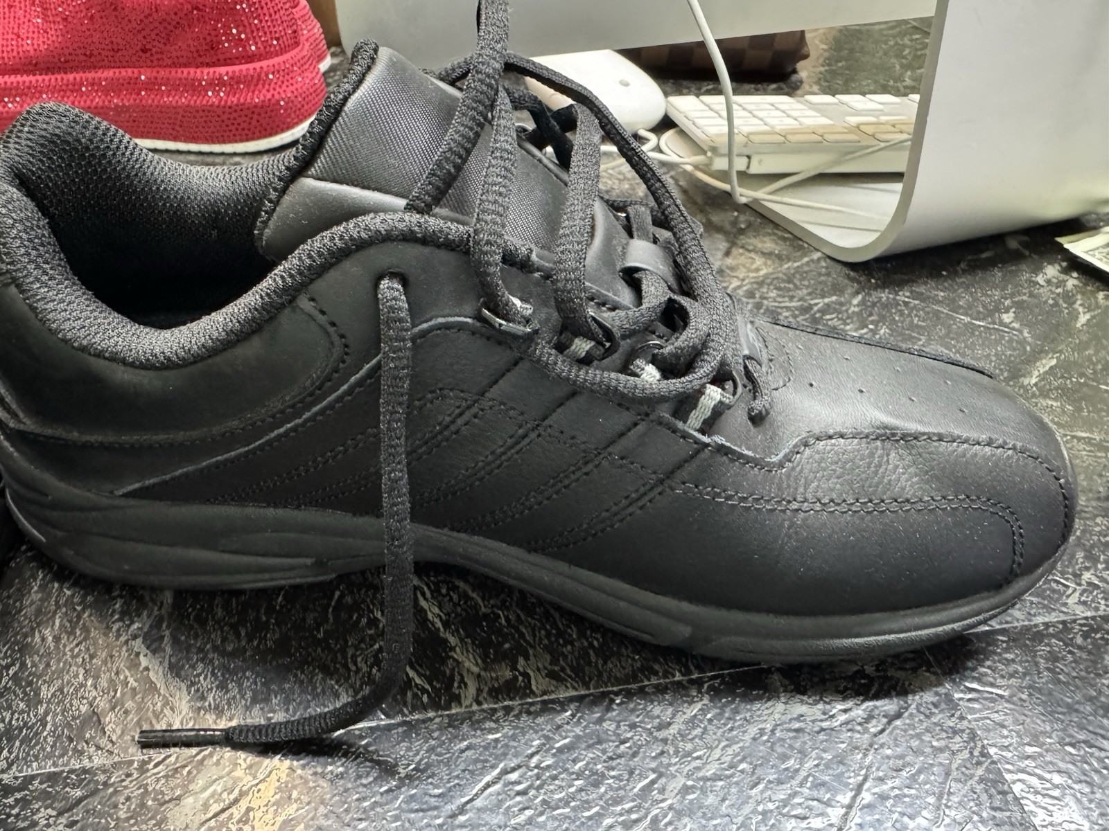 Dr. Scholl’s Work Kimberly II Women’s 10W Black Slip Resistant Leather Work Shoe