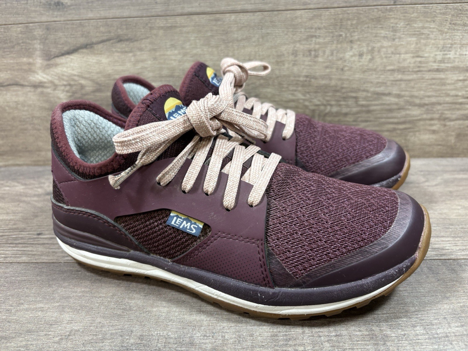 Lems Mesa Trail Walking Shoes Hiking Lightweight Rosewood Womens Size 7.5