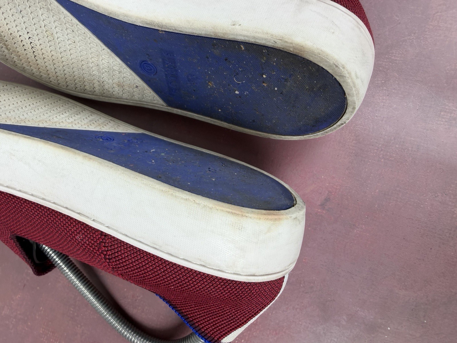 Rothy’s The Original Slip-On Round Toe Garnet/Red Women’s Shoe Sz 9.5 US Retired