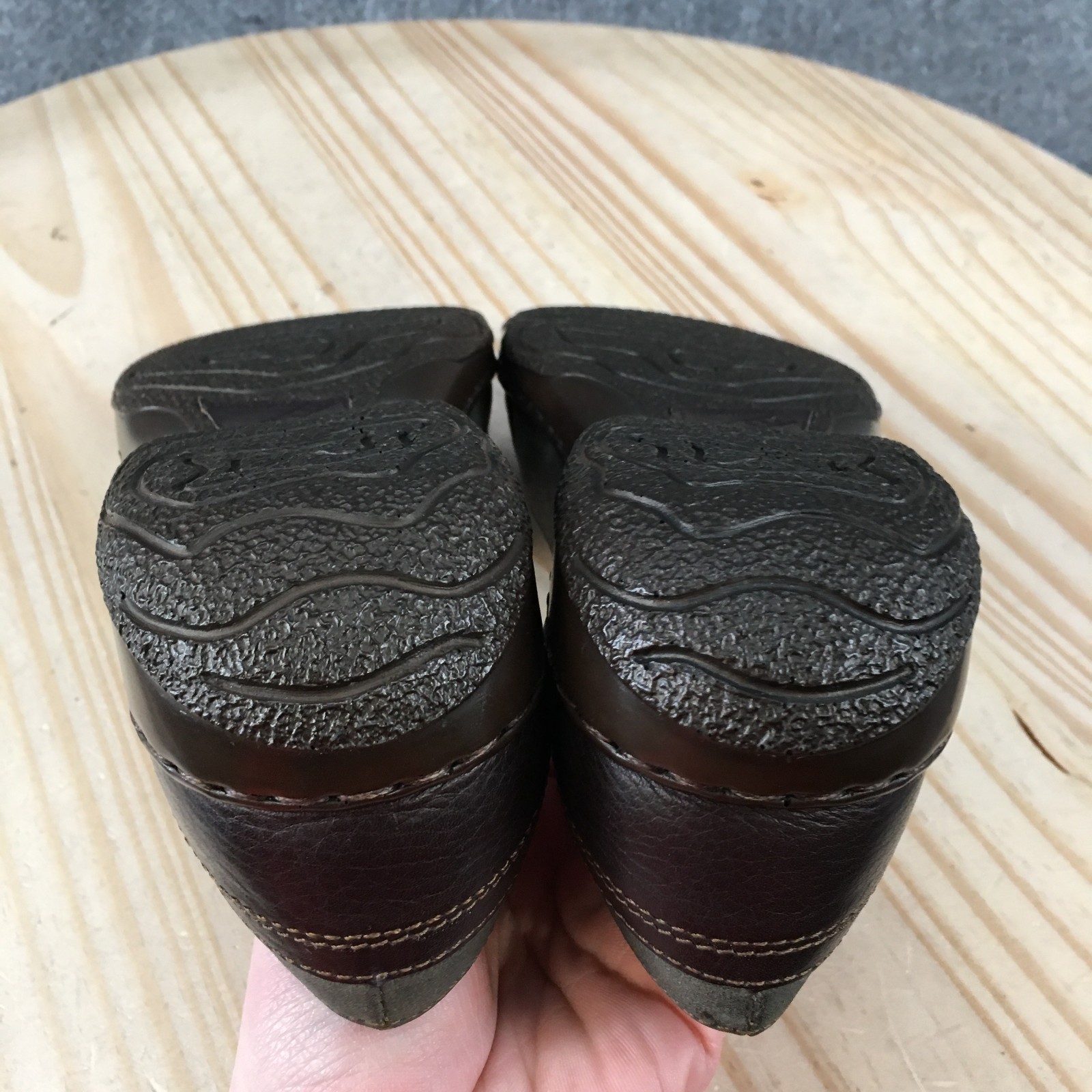 Børn Kiltie Fringe Loafer Shoes Womens 8 M Button Low Casual Leather Brown NEW