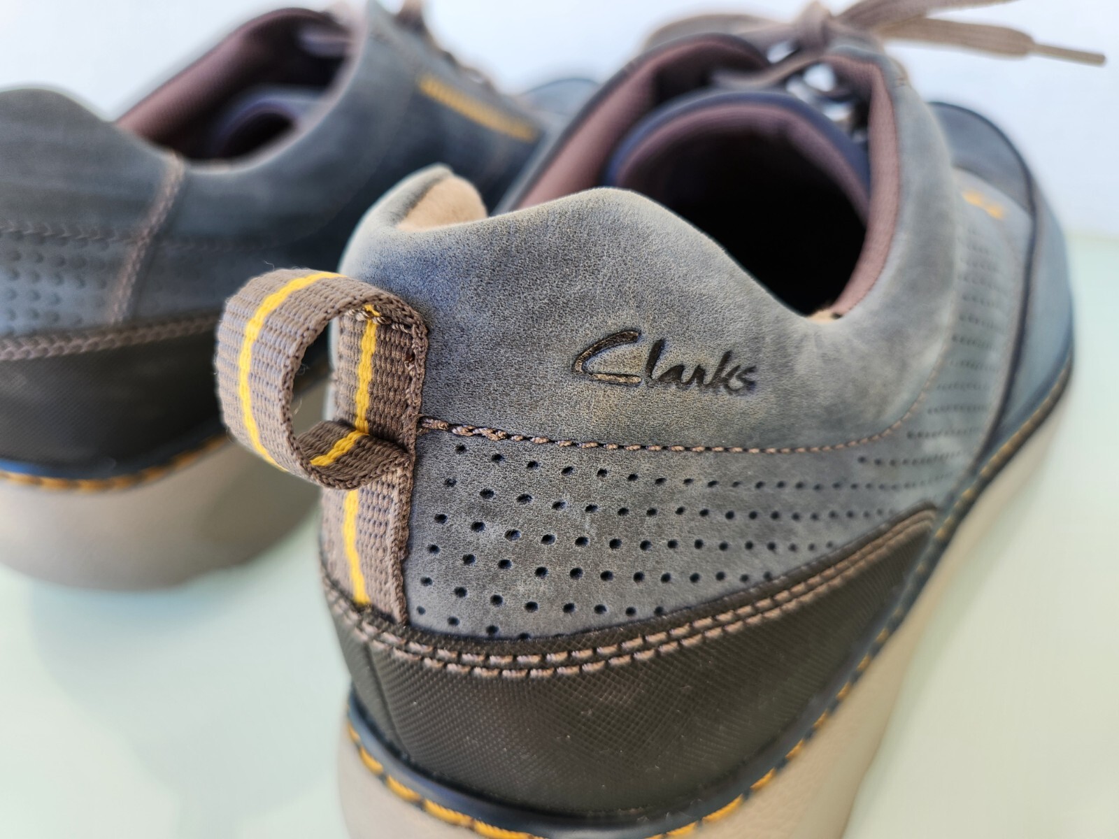 Clarks Charton Mix Navy Men’s Sneakers Shoes New Sz 15 M