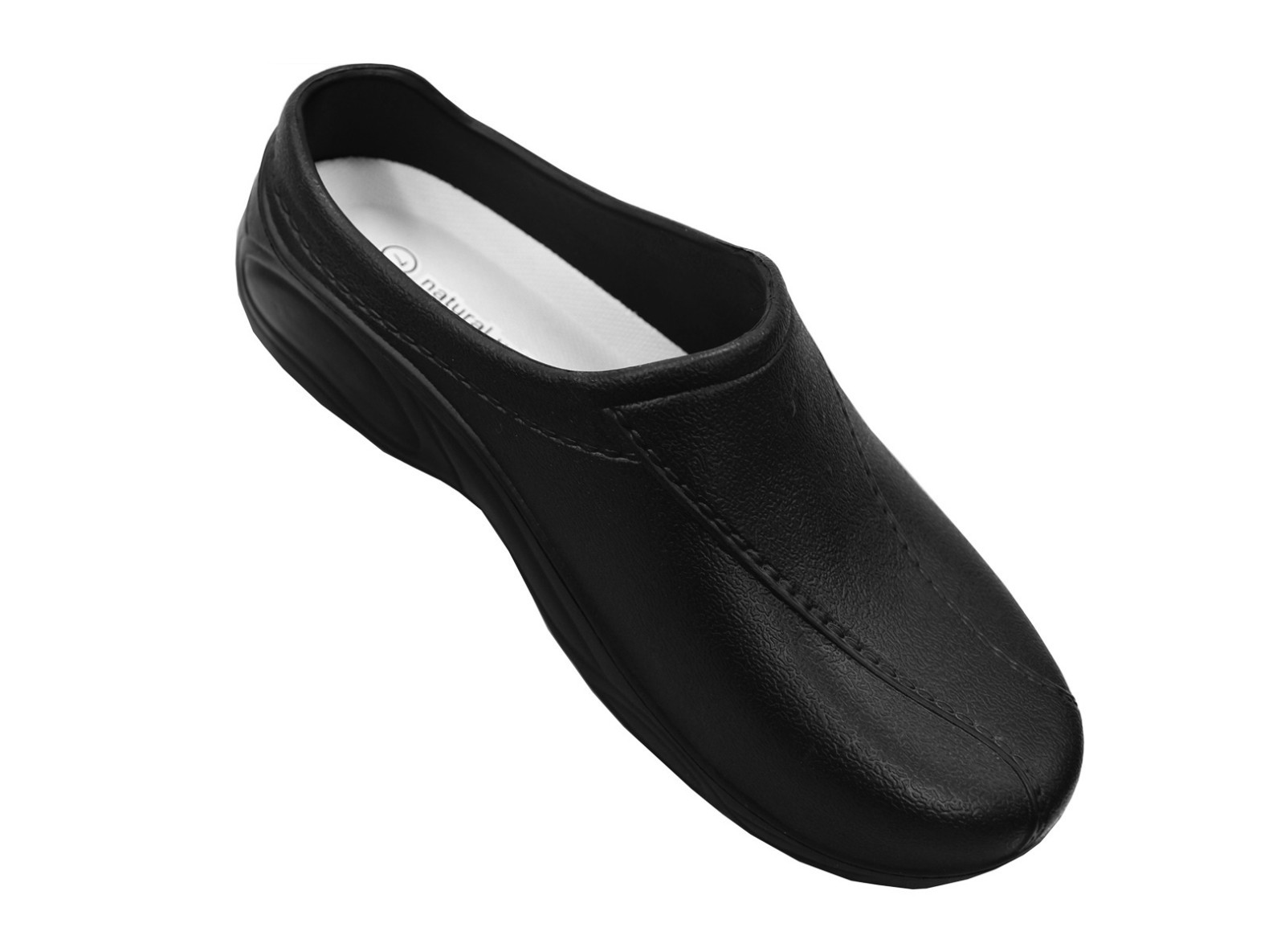 NATURAL UNIFROMS WOMEN STRAPLESS CLOGS IN BLACK AND WHITE ALL SIZES #9501 NEW