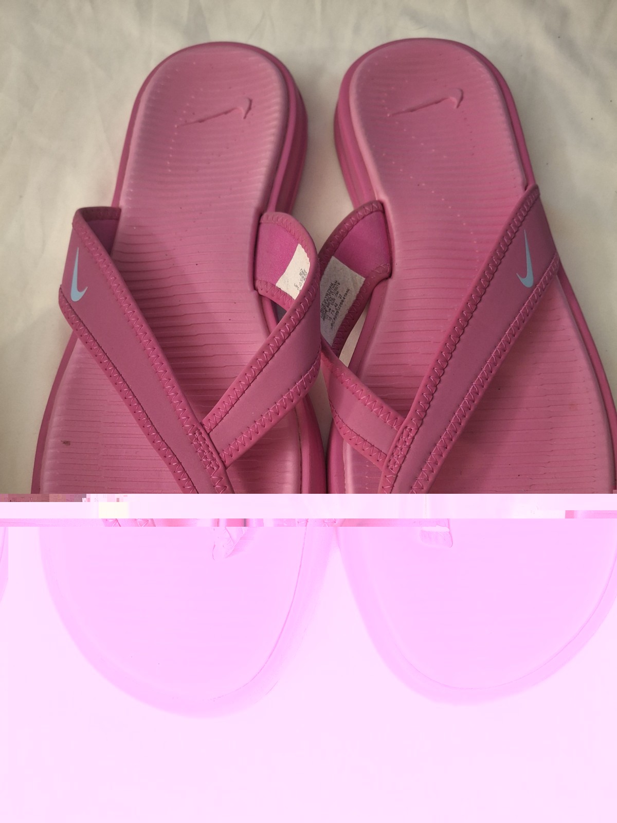 Nike Women’s Pink Flip Flop Sandals Size 10 Thong Comfort Beach Pool Casual