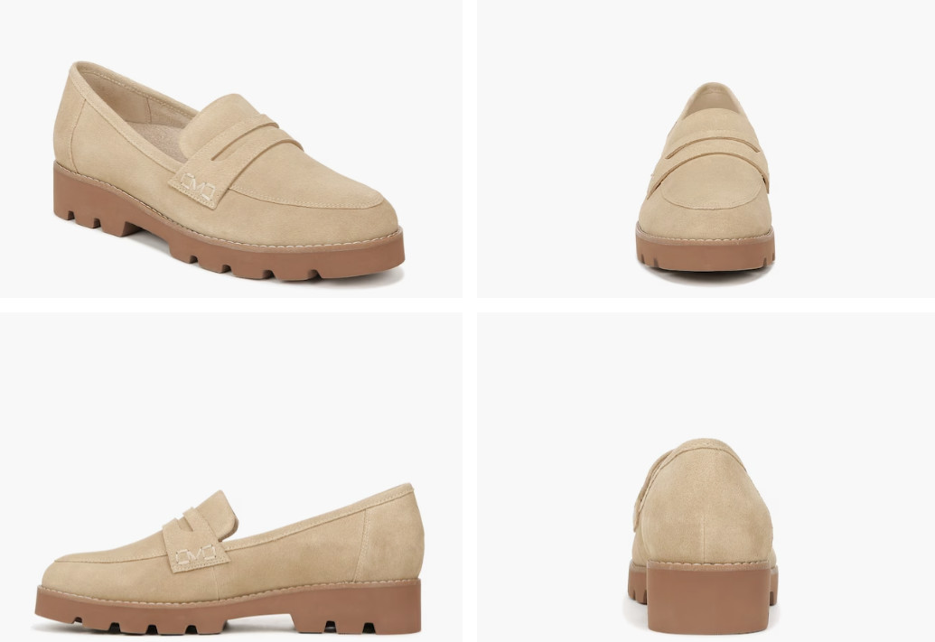 Vionic Cheryl II Sand Suede Loafer Shoe Women sizes 5-11/NEW!! Medium