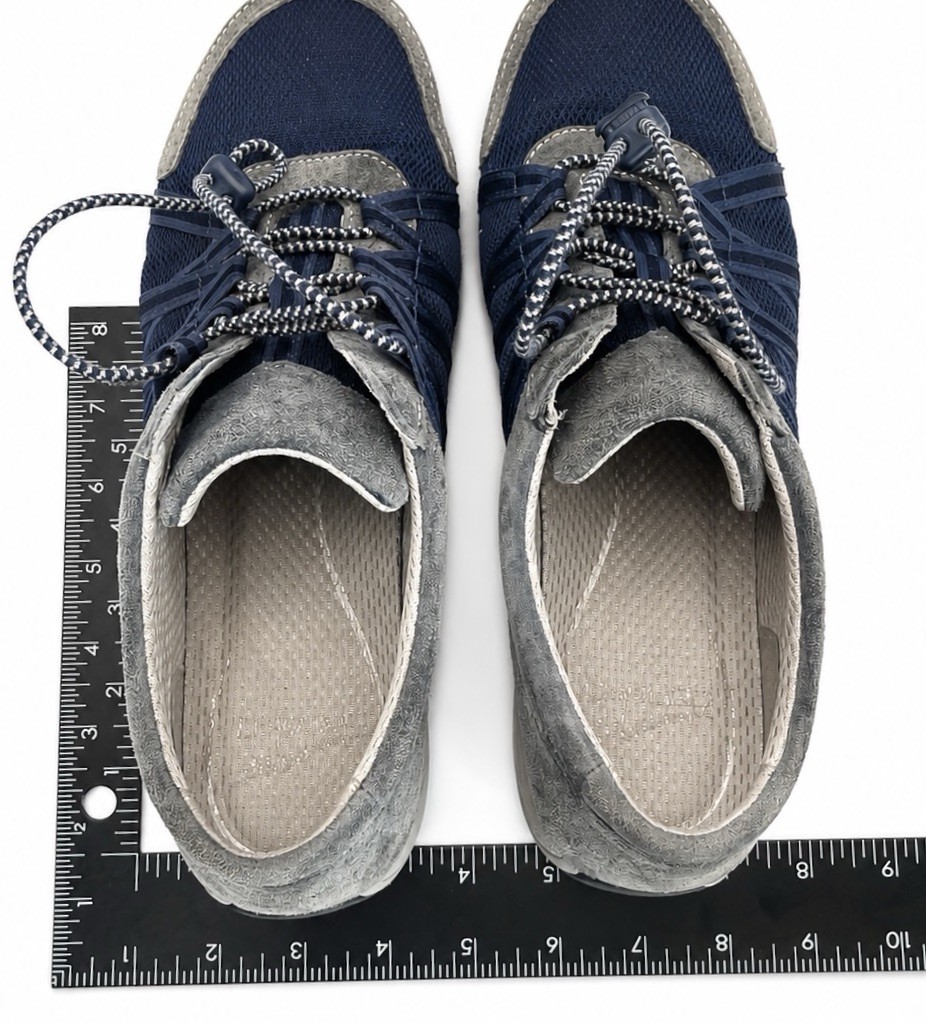 Dansko Honor Walking Shoes Womens EU 40 US 9.5-10 Navy Gray Leather Mesh Comfort
