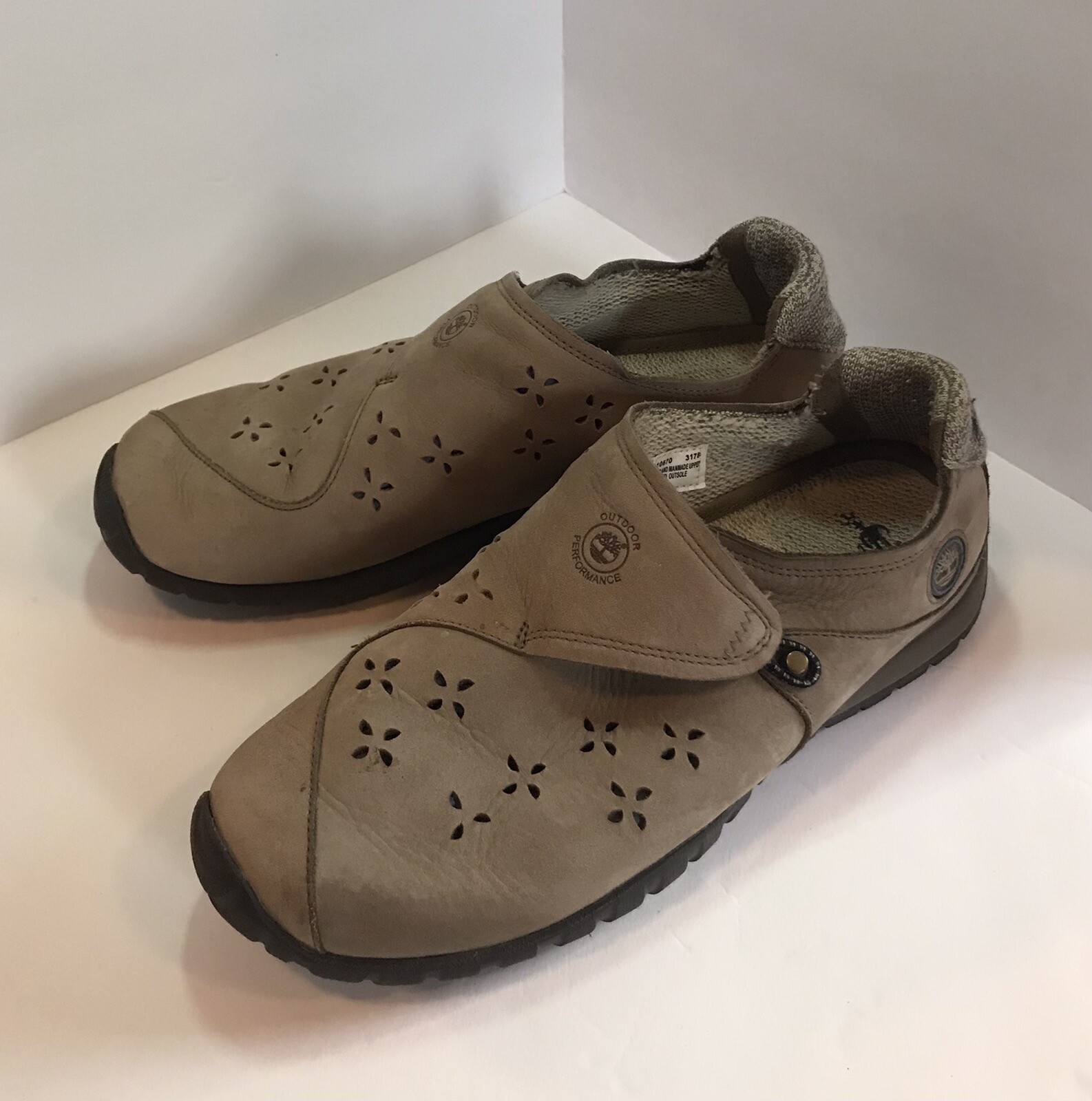 Timberland Smartwool Tan Leather Moccasin Women’s 9 Slip-on Casual Outdoor Shoe