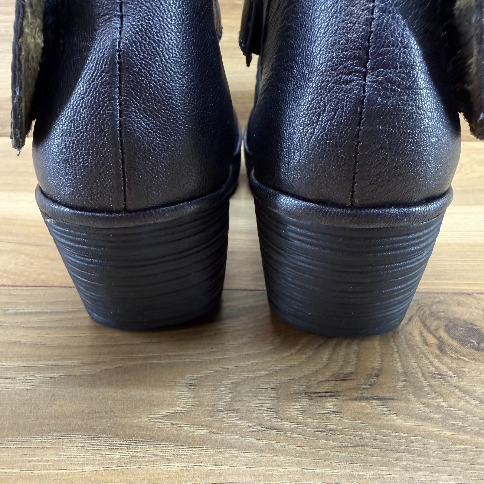 FLY LONDON Yogo Crossover Wedge Pumps 9 EU 39 Dark Pewter Walking Comfort