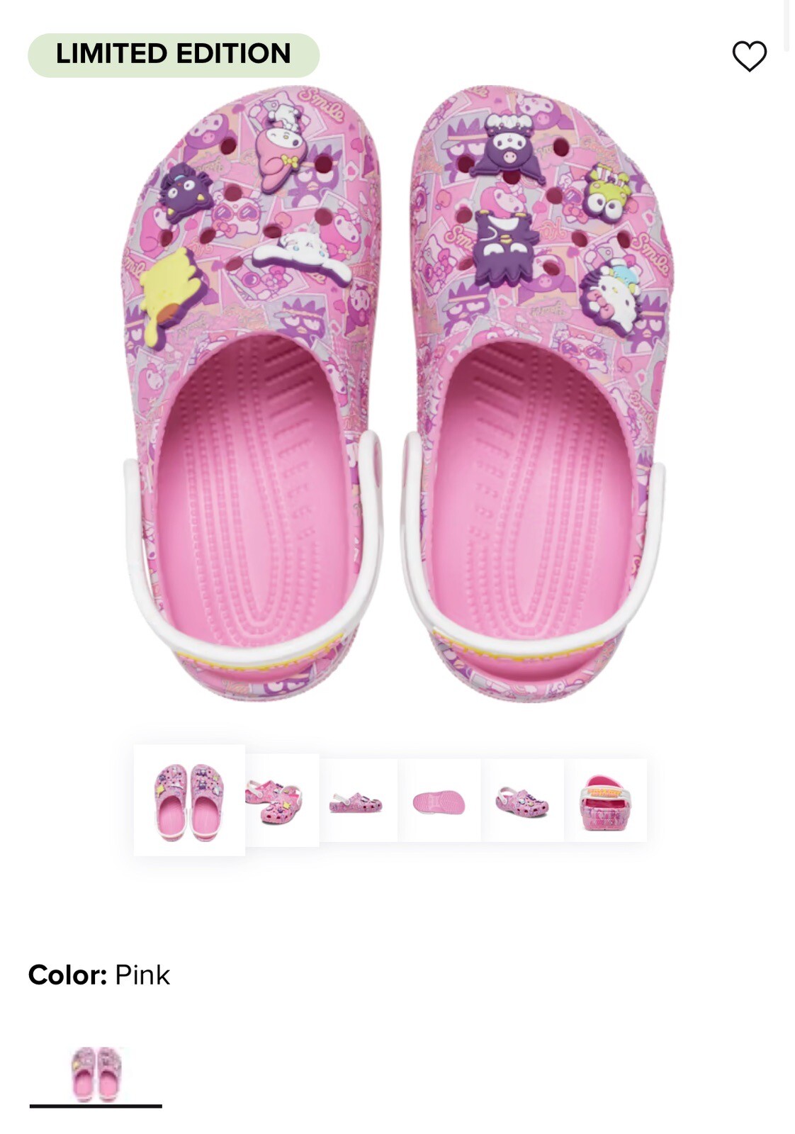 NWB HELLO KITTY AND FRIENDS CLASSIC CLOG, Size M4/W6