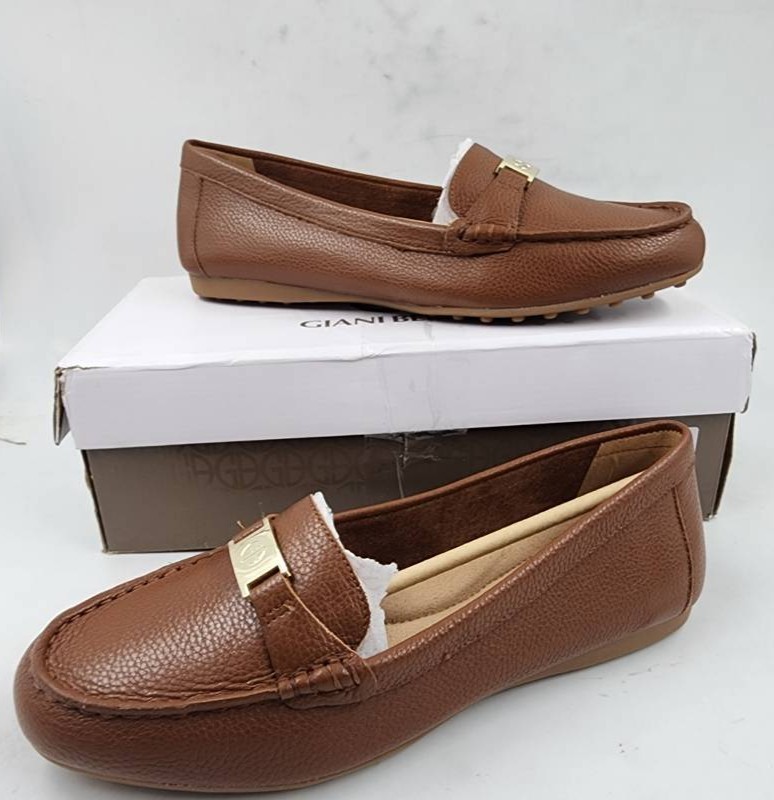 Giani Bernini Dailyn Slip On Driver Loafers Women’s 9M Saddle Brown Leather