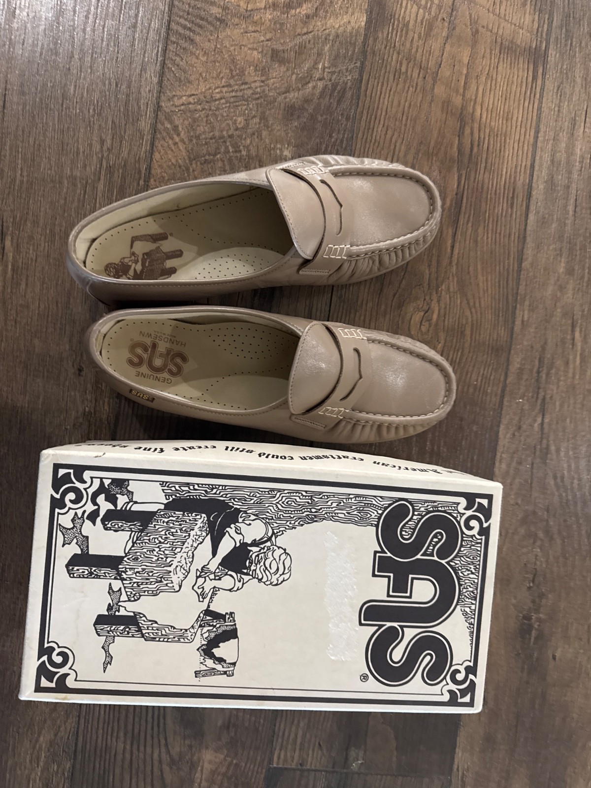 SAS Comfort Womens Size 11 M classic mocha Leather Loafers