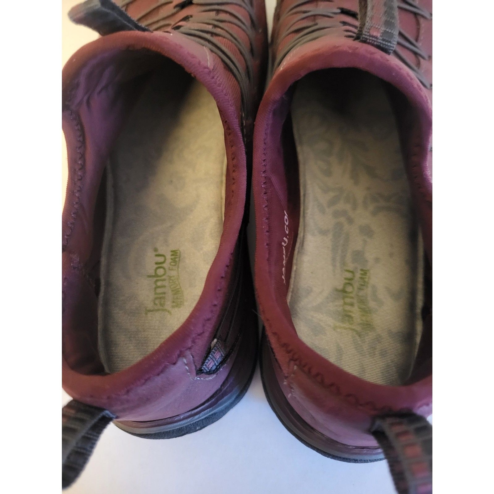 Jambu Vegan Slip On All Terra Design Shoes Merlot Women’s Size 8.5 Memory Foam