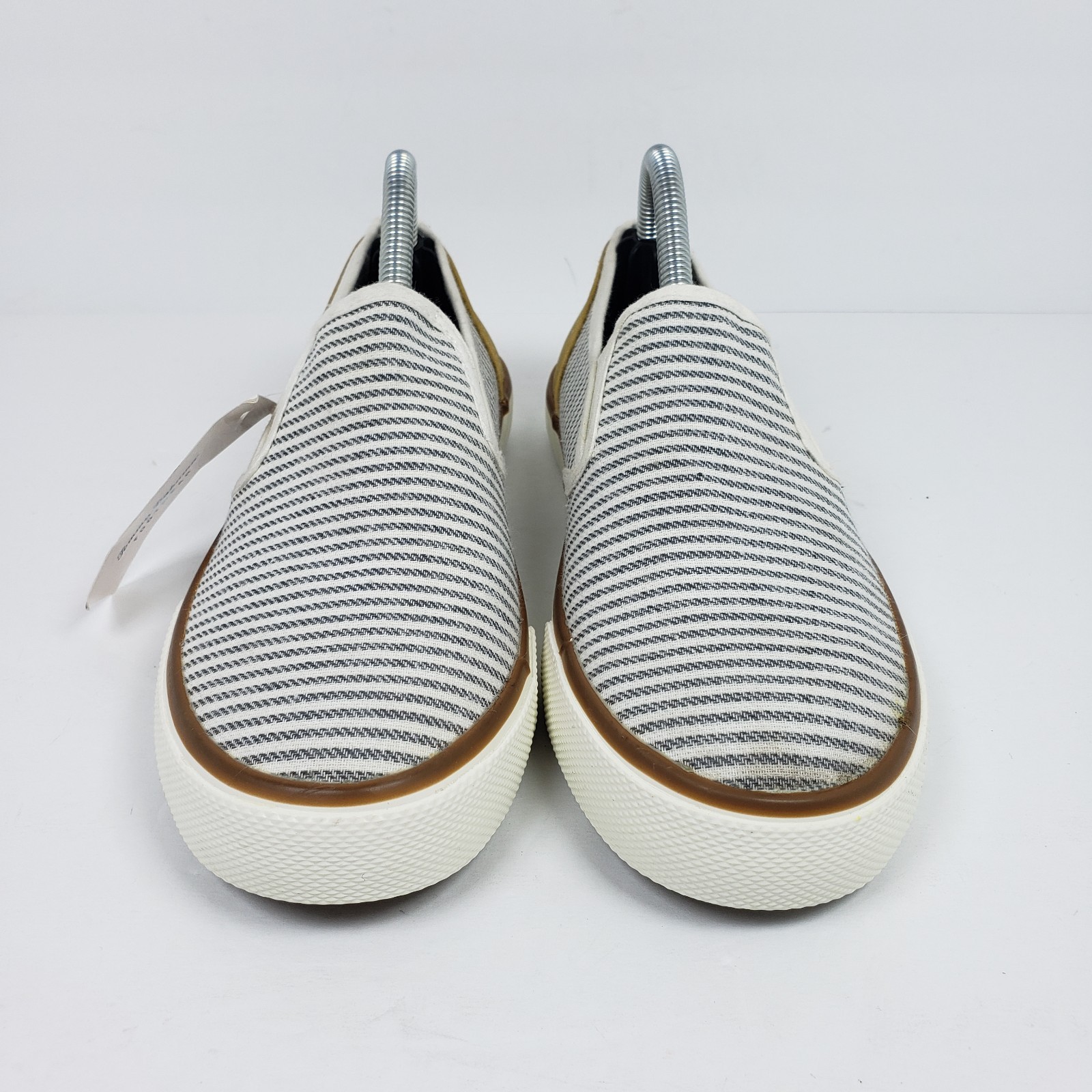 Tommy Bahama Womens Size 6 Blue White Striped Sailor Slip On Loafer Shoes