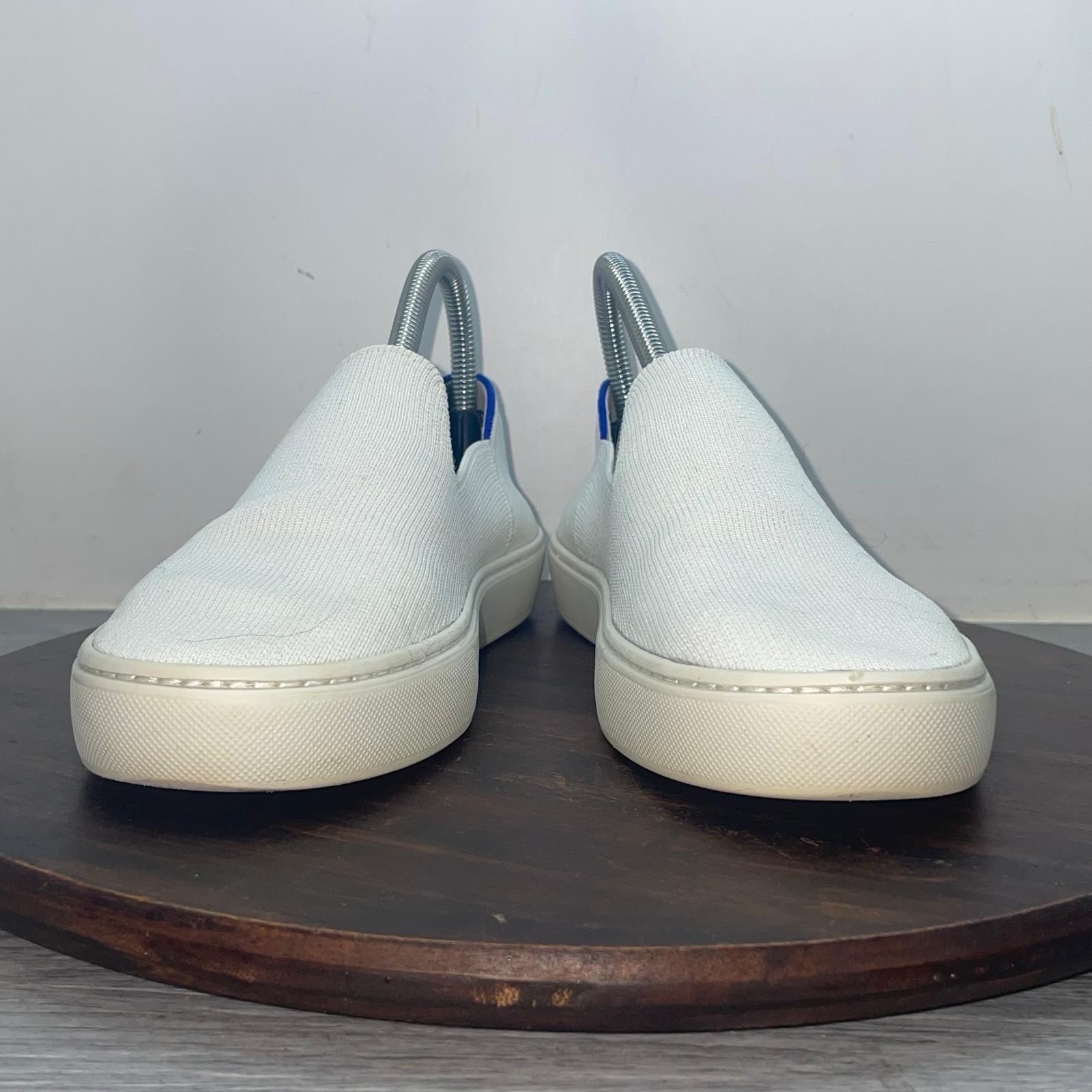 Rothys The Original Slip On Womens 7.5 Shoes White Loafer Casual Comfort Sneaker