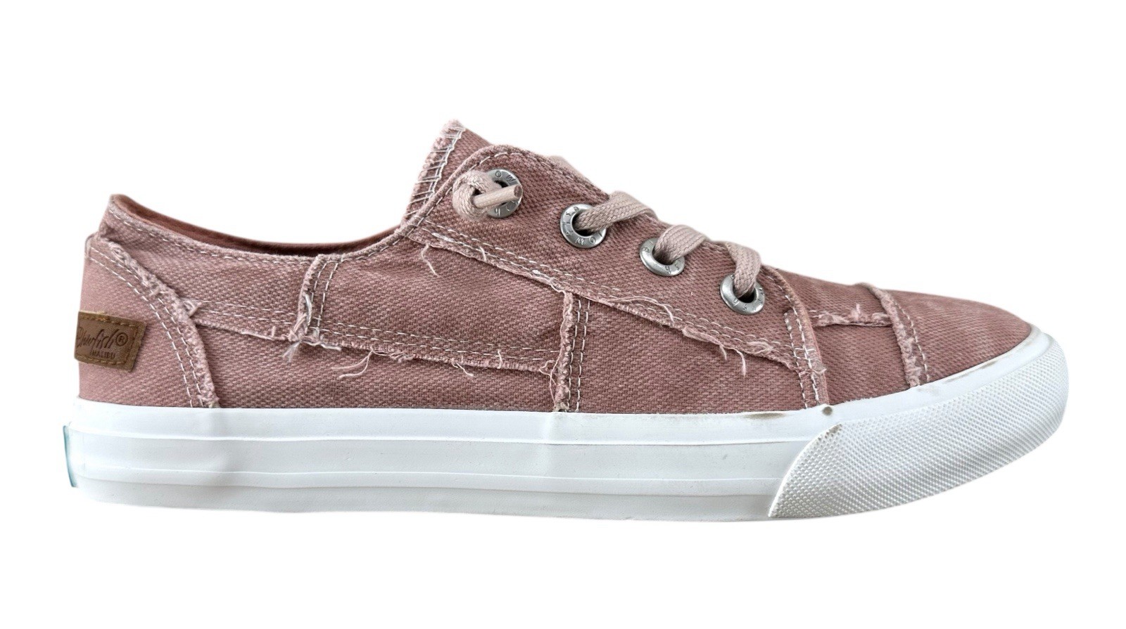 Blowfish Malibu Martina Slip On Women’s Pink Textile Lace Up Sneaker Sz 8.5